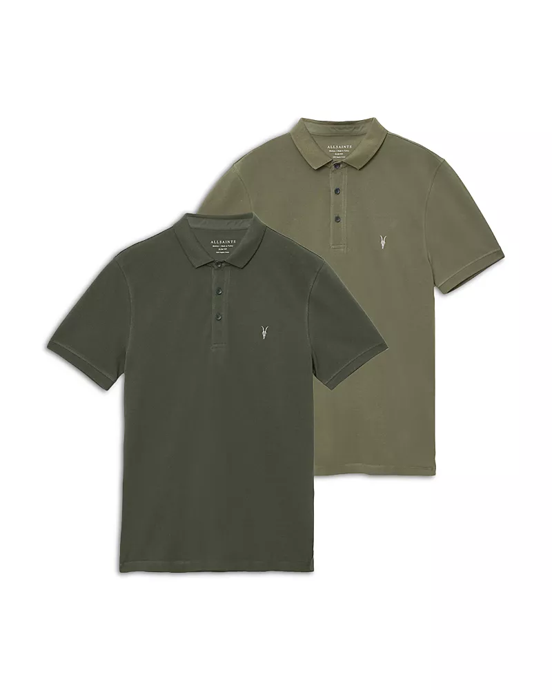 Allsaints Slim Fit Polo, Pack of 2