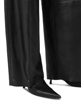 Jet Lea Leather Barrel Pants