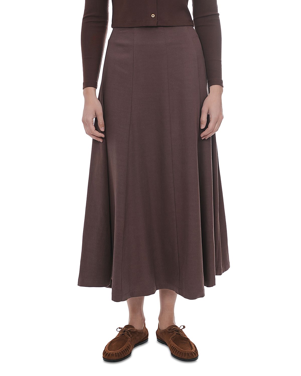 Point Twill Panel Skirt