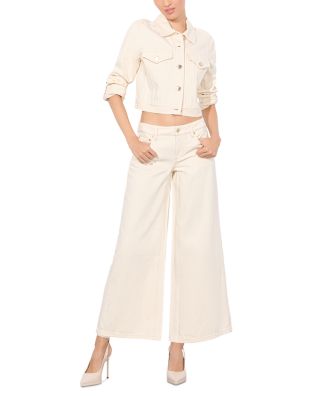  Amazing Low Rise Cropped Wide Leg Jeans in Natural