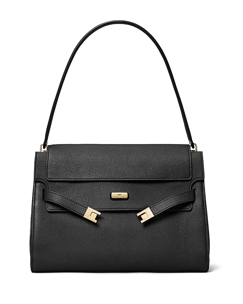 Tory Burch Lee Radziwill Pebble Leather Large Shoulder Bag