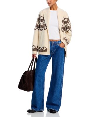 Wave Fair Isle Open Cardigan - Exclusive