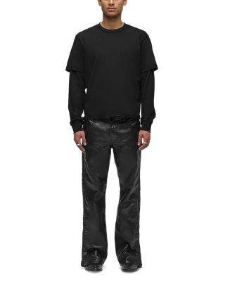 Walker Track Pants in Coated Onyx