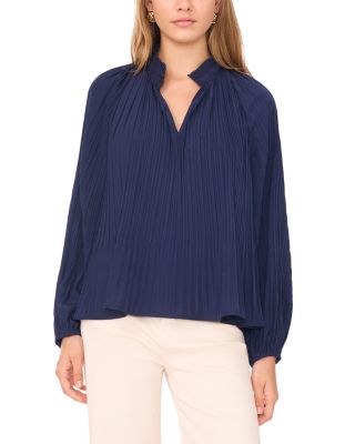 Pliss&amp;eacute; Long Sleeve Top