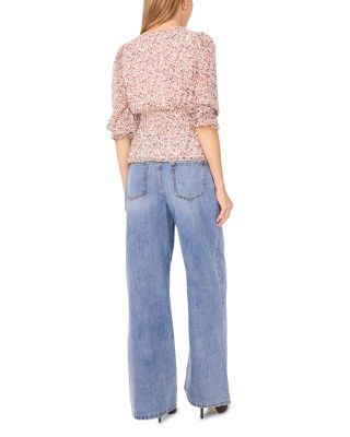 High Rise Wide Leg Jeans in Light Blue