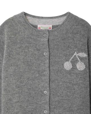 Girls' Cherry Embroidered Cardigan Sweater - Little Kid, Big Kid