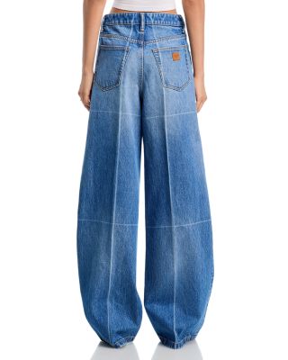 Cropped Denim Button Down Jacket & Faded Straight Leg Jeans