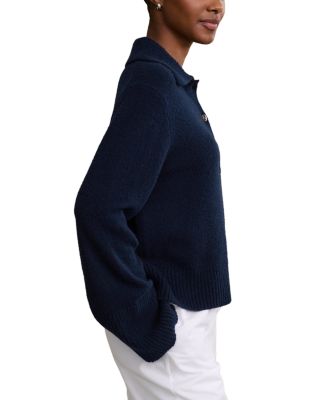 Stevie Cashmere Blend Polo Sweater