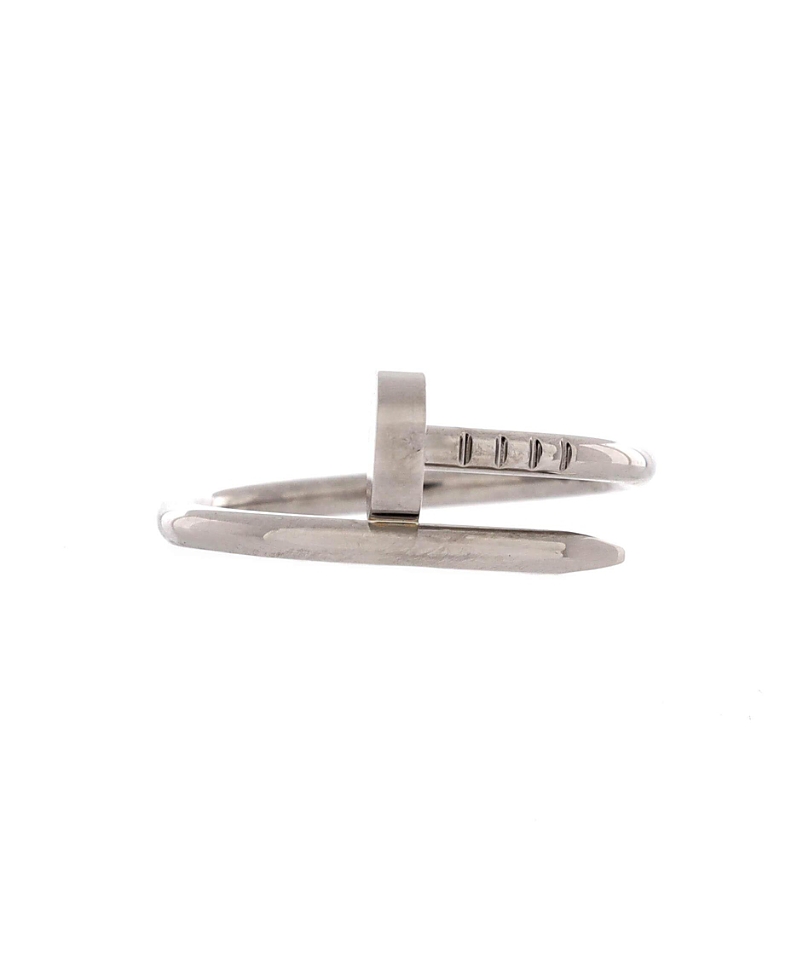 Pre-owned Pre-owned Cartier Cartier Small Juste Un Clou Ring 18k White Gold