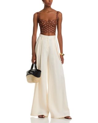 Claudine Linen Bustier Top