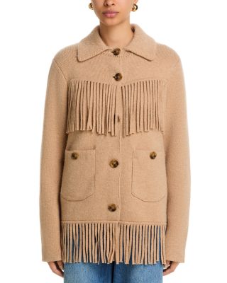 Western Fringe Knit Jacket