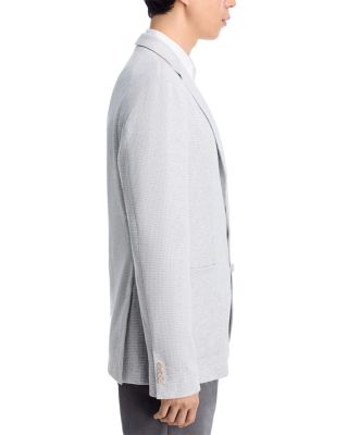 Hanry Houndstooth Jersey Slim Fit Unstructured Sport Coat