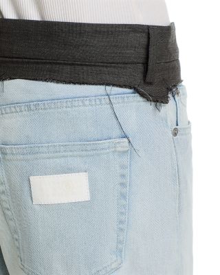 High Rise Straight Jeans in Light Blue