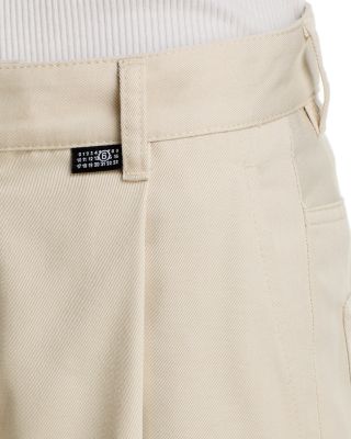 Cotton Twill Wide Pants
