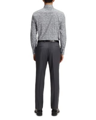 Hank Slim Fit Printed Button-Front Shirt