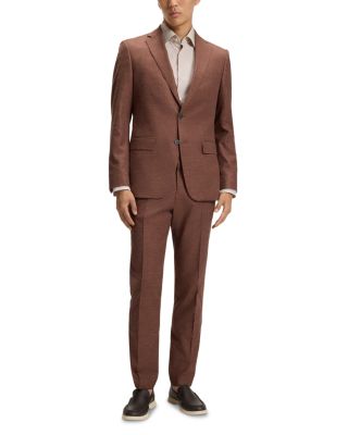 Melange Solid Slim Fit Suit Jacket