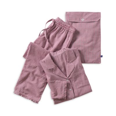 Gingham Ruffle Cotton Pajama Set