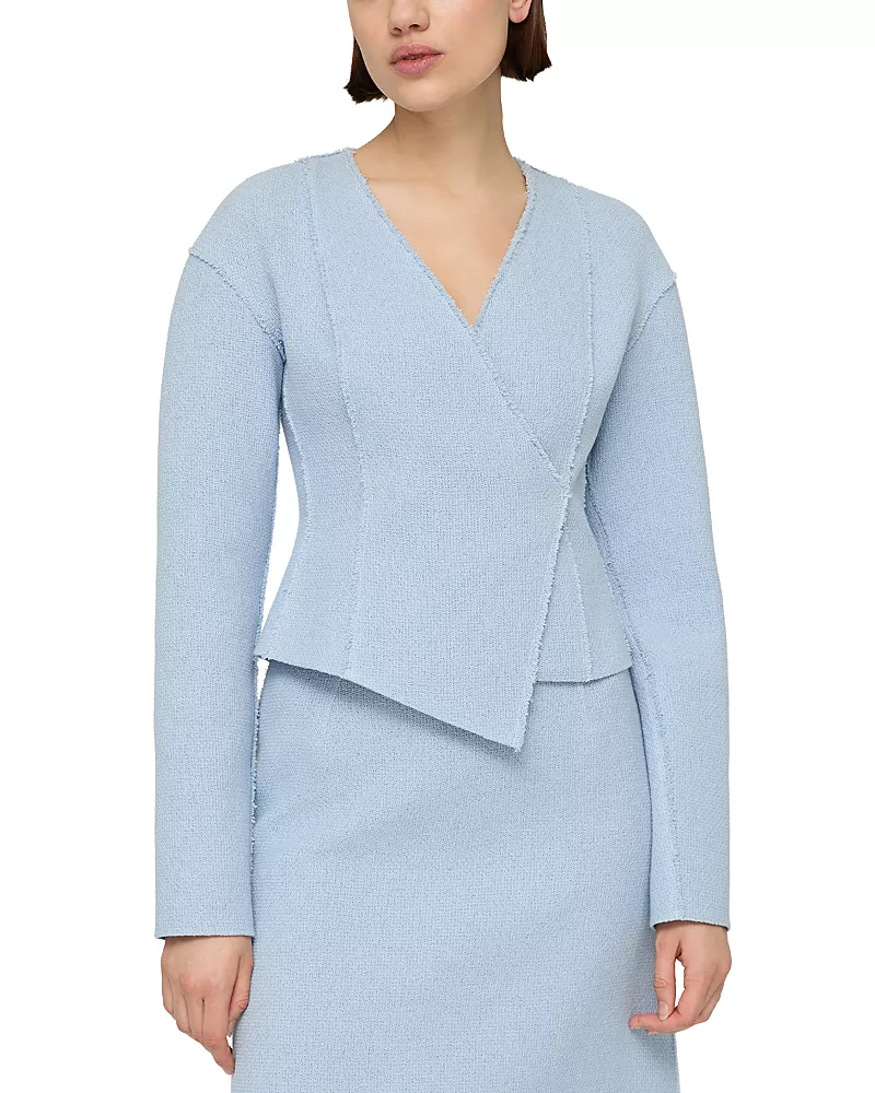 Lafayette 148 New York Double Breasted Asymmetric Jacket