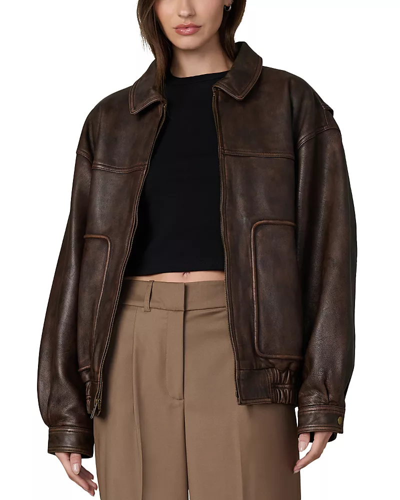 Joe's Jeans The Luca Leather Bomber Jacket