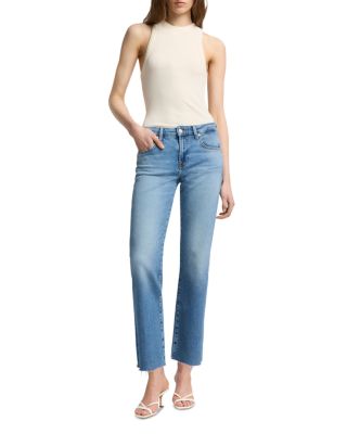 Calie Straight Leg Ankle Jeans in Fancy