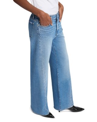 Twisted Lotta Embellished Flare Leg Jeans in Love Soul