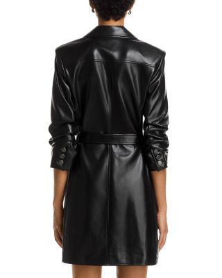 Jenessa Faux Leather Dress