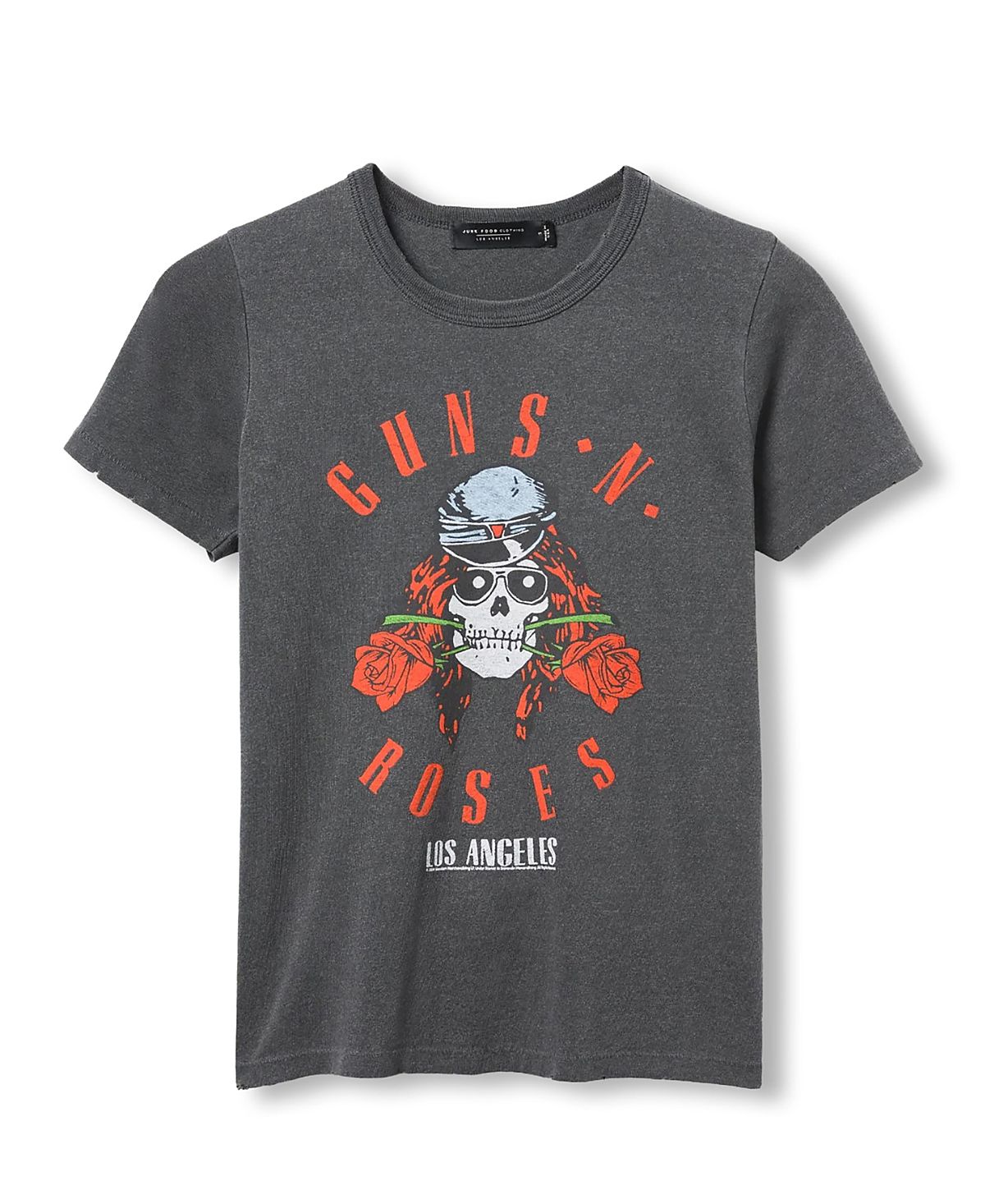 Junk Food Clothing Women's Guns N' Roses Skull Original Tee