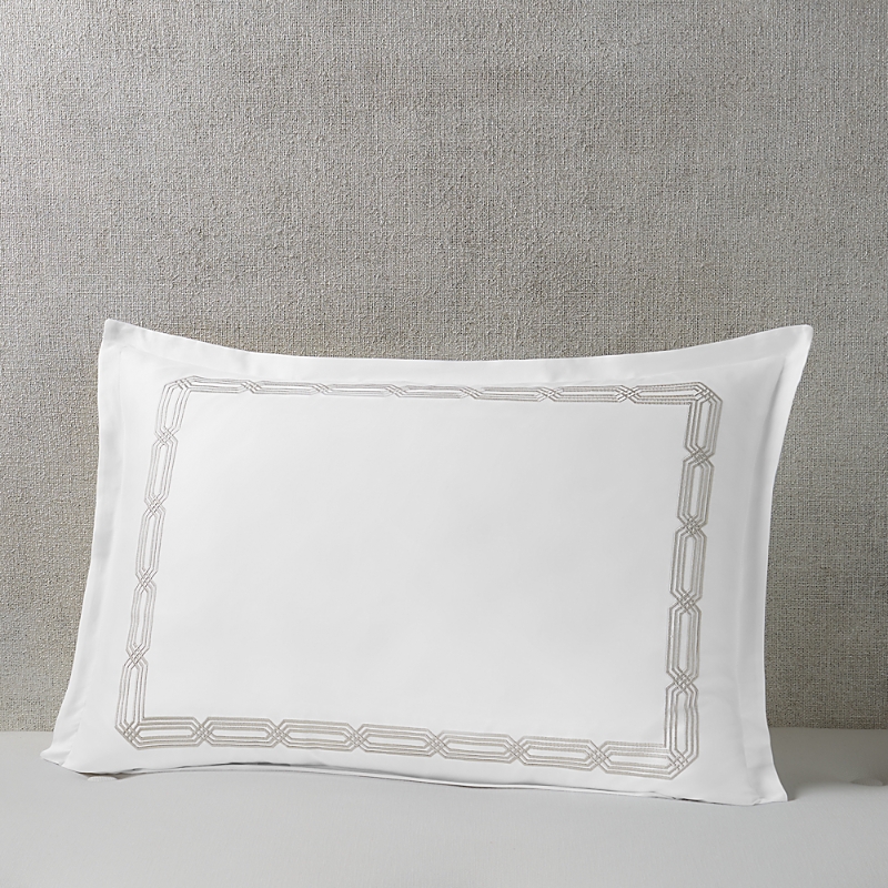 Hudson Park Collection Italian Tivoli Embroidered Standard Sham, Pair - Exclusive In White