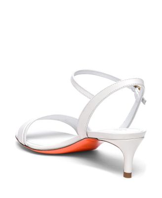Women's Leather Mid-heel Sandals