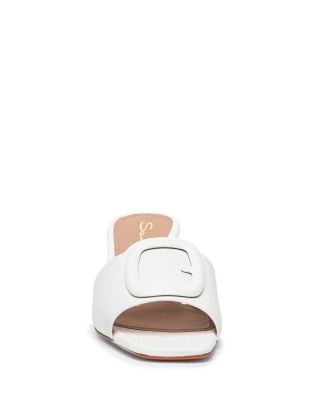 Women's Leather Mid-heel Sandal