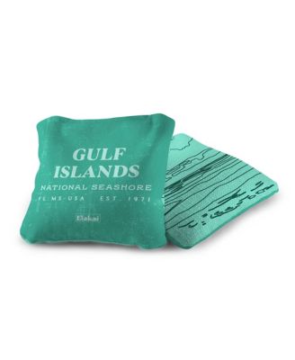 6x6 Gulf Islands National Seashore Durasuede + Turbo Polyglide Pilot Versacraft Cornhole Bags