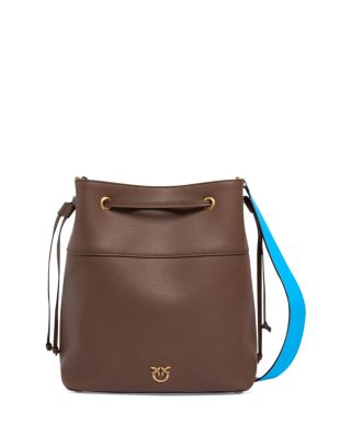 Secchiello Classic Leather Bucket Bag