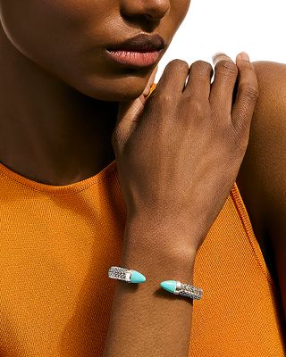 Sterling Silver Turquoise Spear 50 Flex Cuff