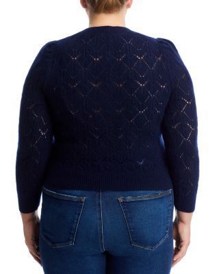 100% Cashmere Crewneck Cardigan Sweater - Exclusive