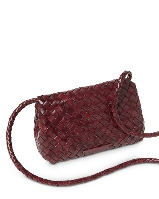 Mini Woven Leather Crossbody  
