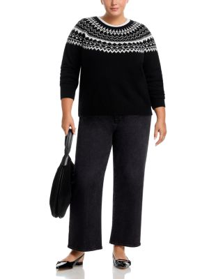 100% Cashmere Fair Isle Crewneck Sweater - Exclusive