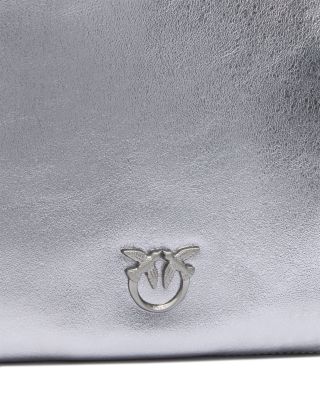 Slouchy Mini Metallic Suede Shoulder Bag