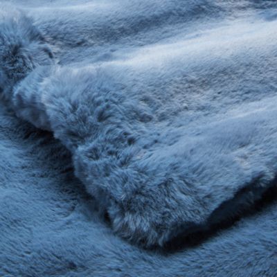 Big Rabbit Double Sided Faux Fur Throw Blanket - Exclusive