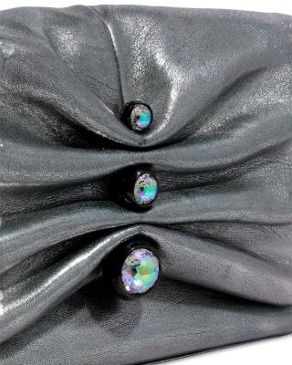 Ruched Crystal Crossbody