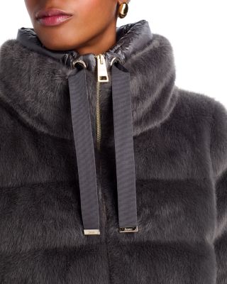 Lady Alternative Faux Fur A Line Coat