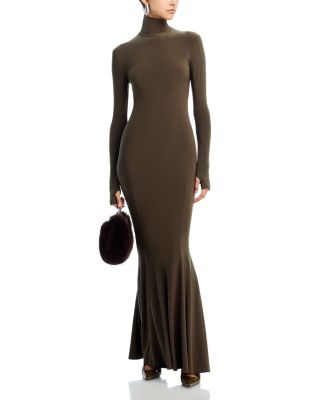 Turtleneck Fishtail Gown