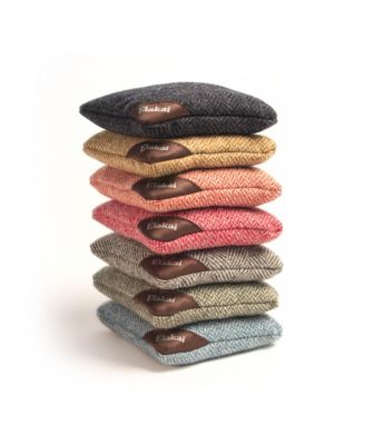 Herringbone Wool Aviator Cornhole Bags