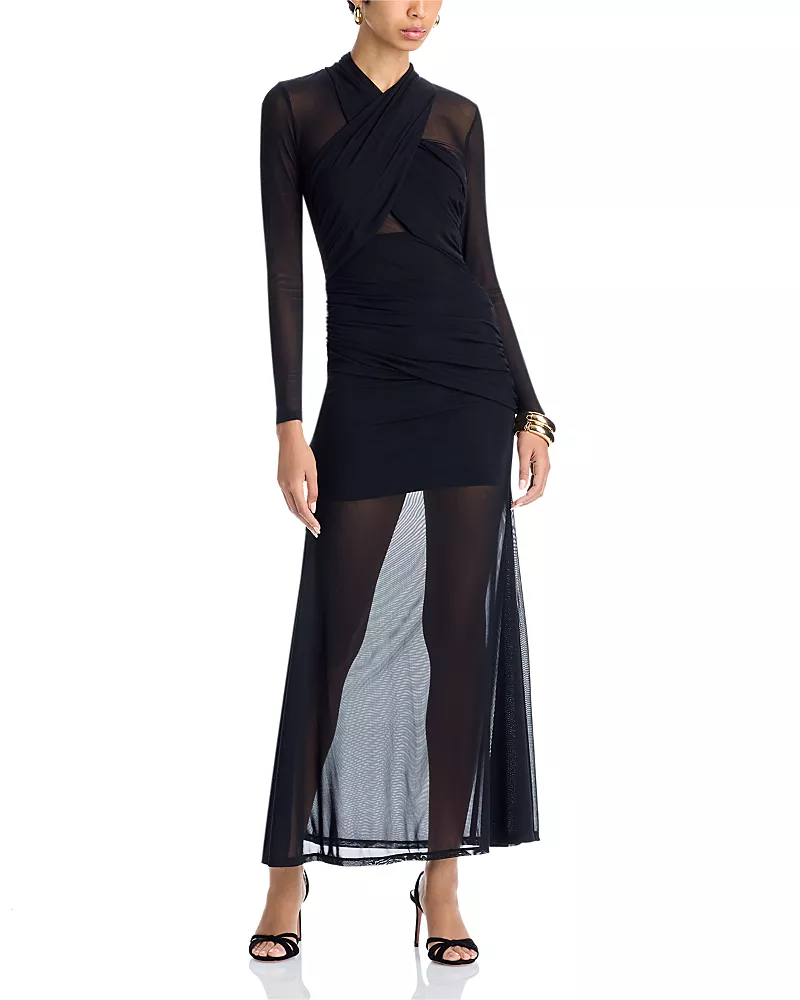 Bardot Marice Mesh Maxi Dress
