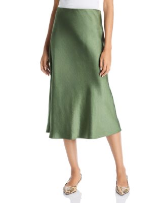 Midi Satin Slip Skirt - Exclusive