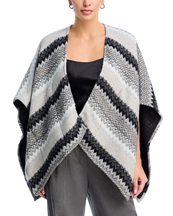 Striped Cape with Pockets