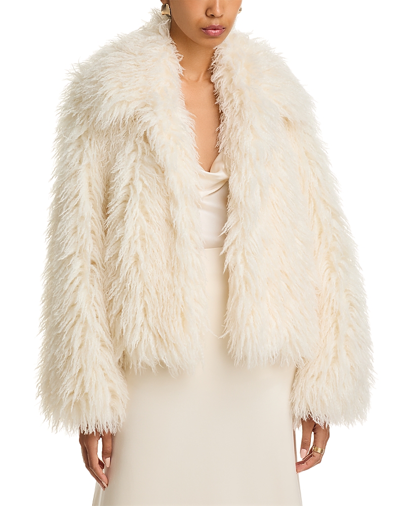 Cinq À Sept Cinq A Sept Geraldine Faux Fur Coat In White