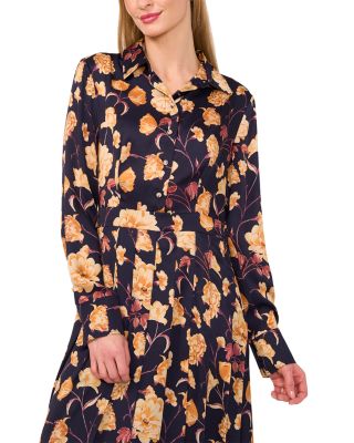 Floral Print Pleated Skirt Dress