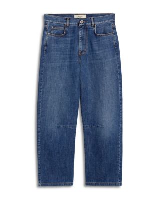 Caprile Barrel Leg Jeans in Navy