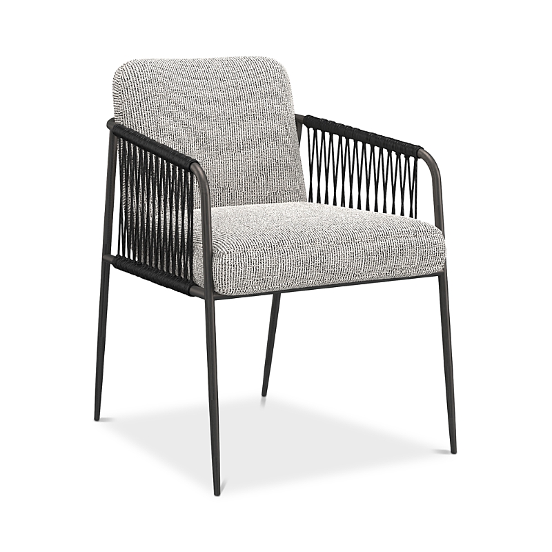 Caracole Remix Woven Dining Chair In Gray