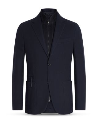 High Performance Jersey Sweater Jacket with Detachable Leather Bib